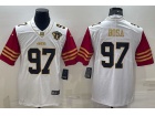 San Francisco 49ers #97 Nick Bosa White With Golden Name Limited Jersey