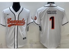 Cincinnati Bengals #1 Ja’Marr Chase White Baseball Jersey