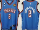 Oklahoma City Thunder #2 Gilgeous-Alexander Blue 2022-23 Jersey