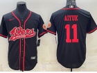 San Francisco 49ers #11 Brandon Aiyuk Black Baseball Jersey