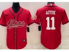 San Francisco 49ers #11 Brandon Aiyuk Red Baseball Jersey