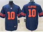 Chicago Bears #10 Chase Claypool Blue With Orange Number Limited Jersey