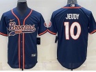 Denver Broncos #10 Jerry Jeudy Blue Baseball Jersey