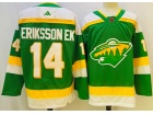 Adidas Minnesota Wild #14 Joel Eriksson Ek Green 2023 Reverse Jersey