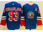 Adidas New York Rangers #93 Mika Zibanejad Blue 2023 Reverse Jersey