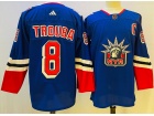 Adidas New York Rangers #8 Jacob Trouba Blue 2023 Reverse Jersey