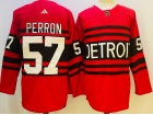 Adidas Detroit Red Wings #57 David Perron Red 2023 Reverse Jersey