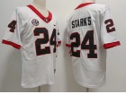 Georgia Bulldogs #24 Malaki Starks White Limited Jersey