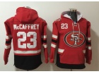 San Francisco 49ers #23 Christian Mccaffrey Red Hoodies