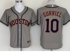 Nike Houston Astros #10 Yuli Gurriel Grey Cool Base Jersey