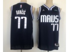 Nike Dallas Mavericks #77 Luka Doncic Dark Blue Mavs Jersey