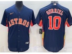 Nike Houston Astros #10 Yuli Gurriel Blue Cool Base Jersey