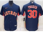 Nike Houston Astros #30 Kyle Tucker Blue Cool Base Jersey