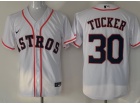 Nike Houston Astros #30 Kyle Tucker White Cool Base Jersey