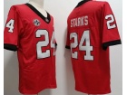 Georgia Bulldogs #24 Malaki Starks Red Limited Jersey