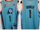 Nike Phoenix Suns #1 Devin Booker Blue 2022-23 City Jersey