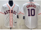 Nike Houston Astros #10 Yuli Gurriel White Cool Base Jersey