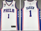 Nike Philadelphia 76ers #1 James Harden White 2022-23 City Jersey