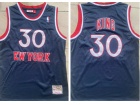 New York Knicks #30  Bernard King Dark Blue Throwback Jersey