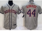 Nike Houston Astros #44 Yordan Alvarez Grey Flexbase Jersey