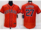 Nike Houston Astros #27 Jose Altuve Orange Flexbase Jersey