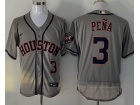 Nike Houston Astros #3 Jeremy Pena Grey Flexbase Jersey