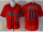 Nike Houston Astros #10 Yuli Gurriel Orange Flexbase Jersey