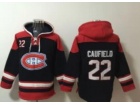 Montreal Canadiens #22 Cole Caufield Black Hoodie