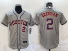 Nike Houston Astros #2 Alex Bregman Grey Flexbase Jersey