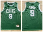 Boston Celtics #9 Rajon Rondo Green Throwback Jersey