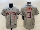 Nike Houston Astros #3 Jeremy Pena Grey Flexbase Jersey