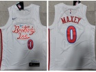 Nike Philadelphia 76ers #0 Tyrese Maxey White 2022-2023 City Jerseys