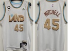 Nike Cleveland Cavaliers #45 Donovan Mitchell White 2022-23 City Jersey