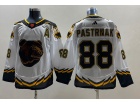 Adidas Boston Bruins #88 David Pastrnak White 2023 Reverse Jersey