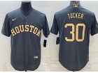 Nike Houston Astros #30 Kyle Tucker Grey 2022 All Star Jersey