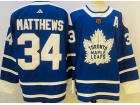 Adidas Toronto Maple Leafs #34 Auston Matthews Blue 2023 Reverse Jersey