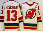 Adidas New Jersey Devils #13 Nico Hischier White 2023 Reverse Jersey