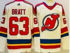 Adidas New Jersey Devils #63 Jesper Bratt White 2023 Reverse Jersey