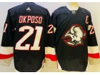 Adidas Buffalo Sabres #21 Kyle Okposo Black 2023 Reverse Jersey