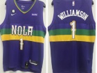 Nike New Orleans Pelicans #1 Zion Williamson Blue 2022-23 City Jersey