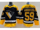 Adidas Pittsburgh Penguins #59 Jake Guentzel Black 2023 Reverse Jersey