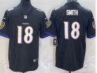 Baltimore Ravens #18 Roquan Smith Black Vapor Limited Jersey