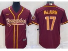 Washington Commanders #17 Terry McLaurin Red Baseball Jersey