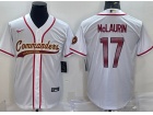 Washington Commanders #17 Terry McLaurin White Baseball Jersey