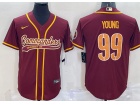 Washington Commanders #99 Chase Young Red Baseball Jersey