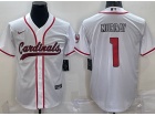 Arizona Cardinals #1 Kyler Murray White Baseball Jersey