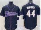 Baltimore Ravens #44 Marlon Humphrey Black Baseball Jersey