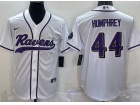 Baltimore Ravens #44 Marlon Humphrey White Baseball Jersey