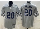 Dallas Cowboys #20 Tony Pollard Grey Vapor Limited Jersey