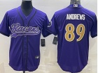 Baltimore Ravens #89 Mark Andrews Purple Color Rush Baseball Jersey